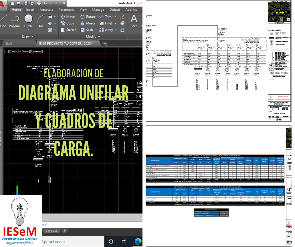 Planos, Plano, Planos eléctricos, Unifilares, Unifilar, Diagrama unifilar, Diagramas unifilares.